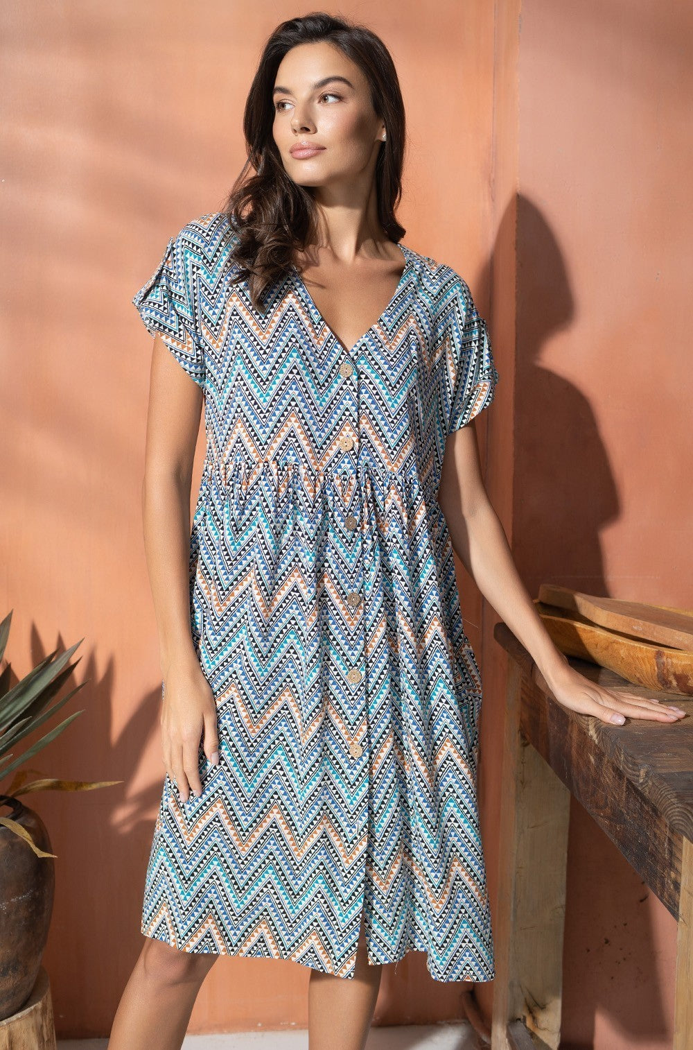 Vegas 1991 midi summer tunic-dress