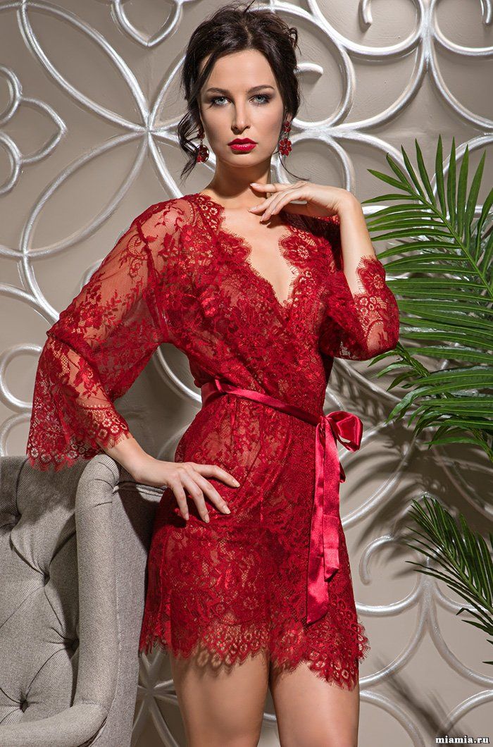 Angelica Wine 2023R Short Dressing Gown