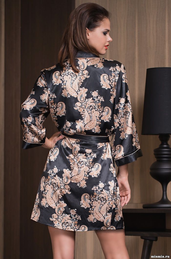 Golden Flowers 3307 Belted Nightshirt